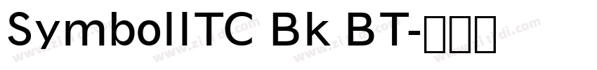 SymbollTC Bk BT字体转换